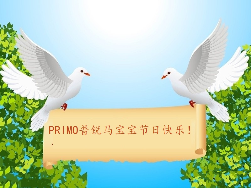 祝愿PRIMO普锐马宝宝六一节日快乐